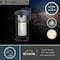 Vaxcel Crestline Aluminum 1 Light LED Dusk to Dawn Black Transitional Outdoor Wall Lantern Clear Glass T0742 - alternate 2